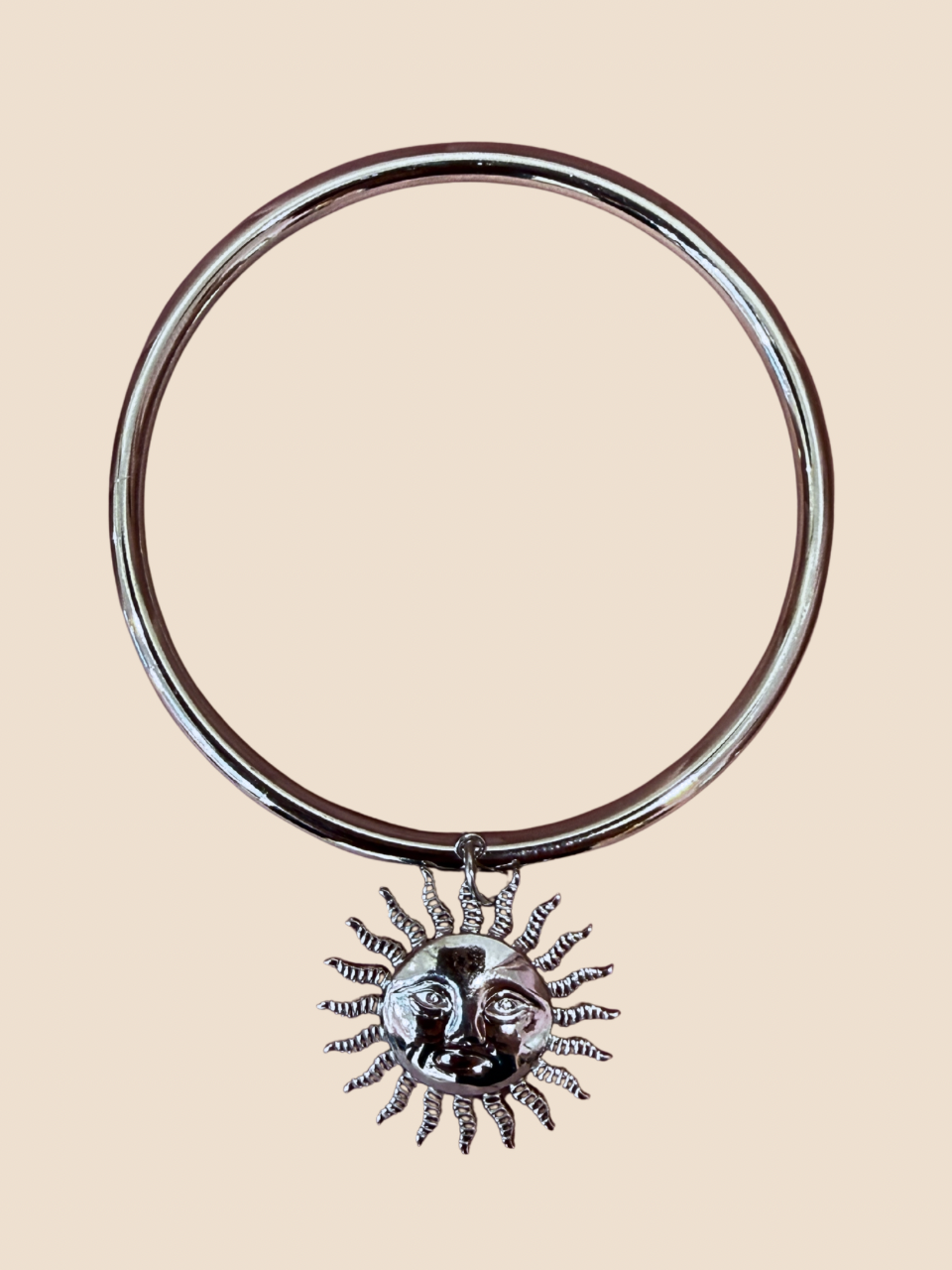 Jonc en acier inoxydable argenté (Plusieurs modèles)