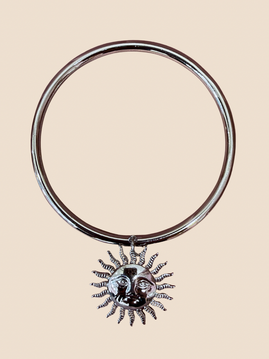 Jonc en acier inoxydable argenté (Plusieurs modèles)