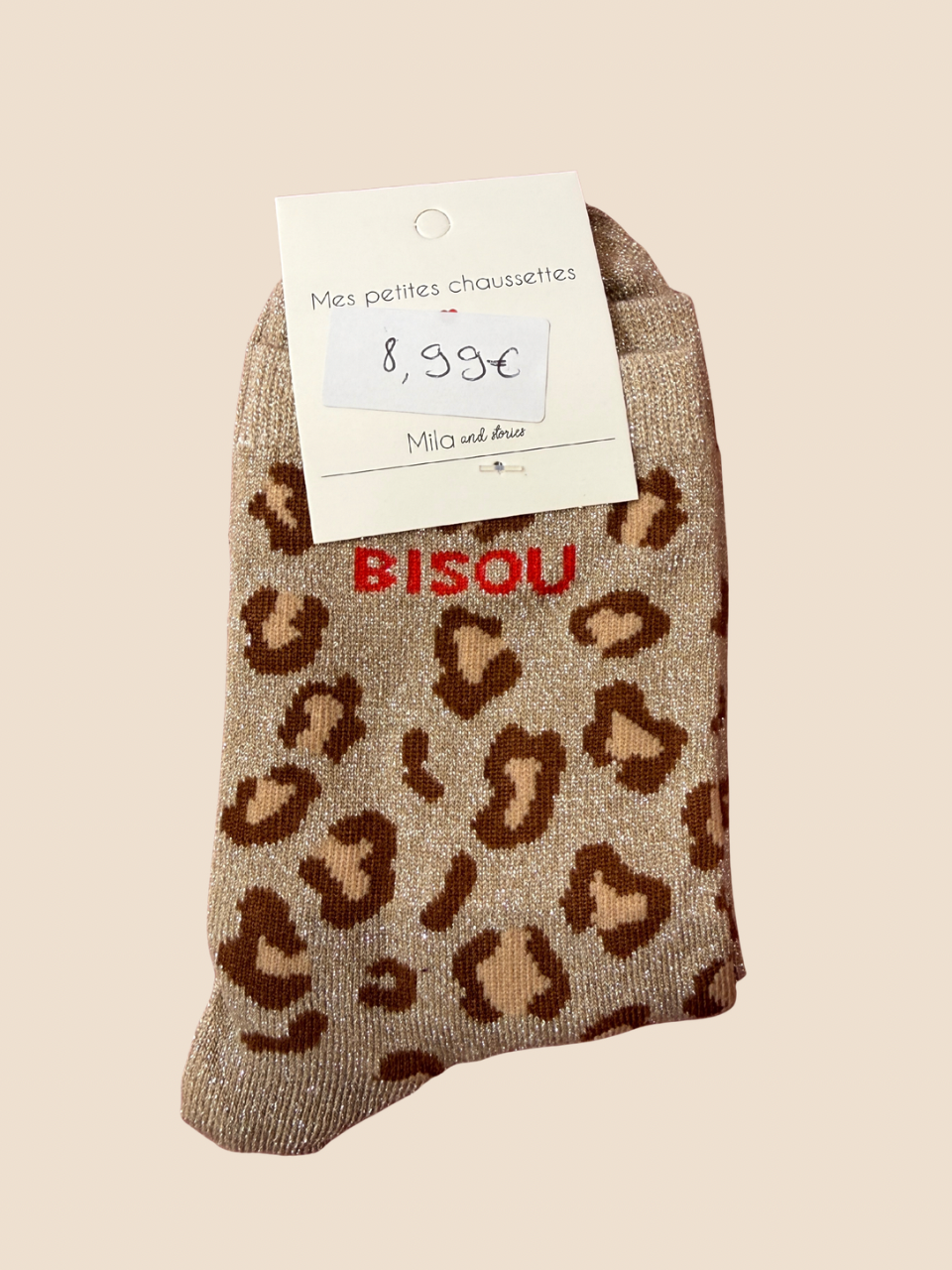 Chaussettes à paillettes Léopard (Plusieurs modèles)