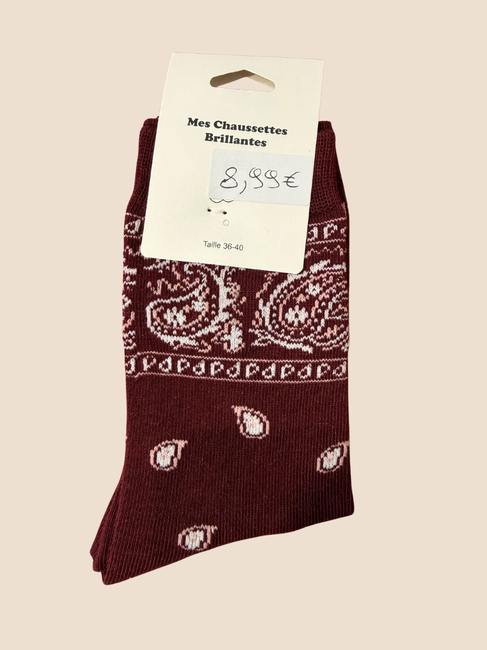 Chaussettes BANDANA (Plusieurs coloris)