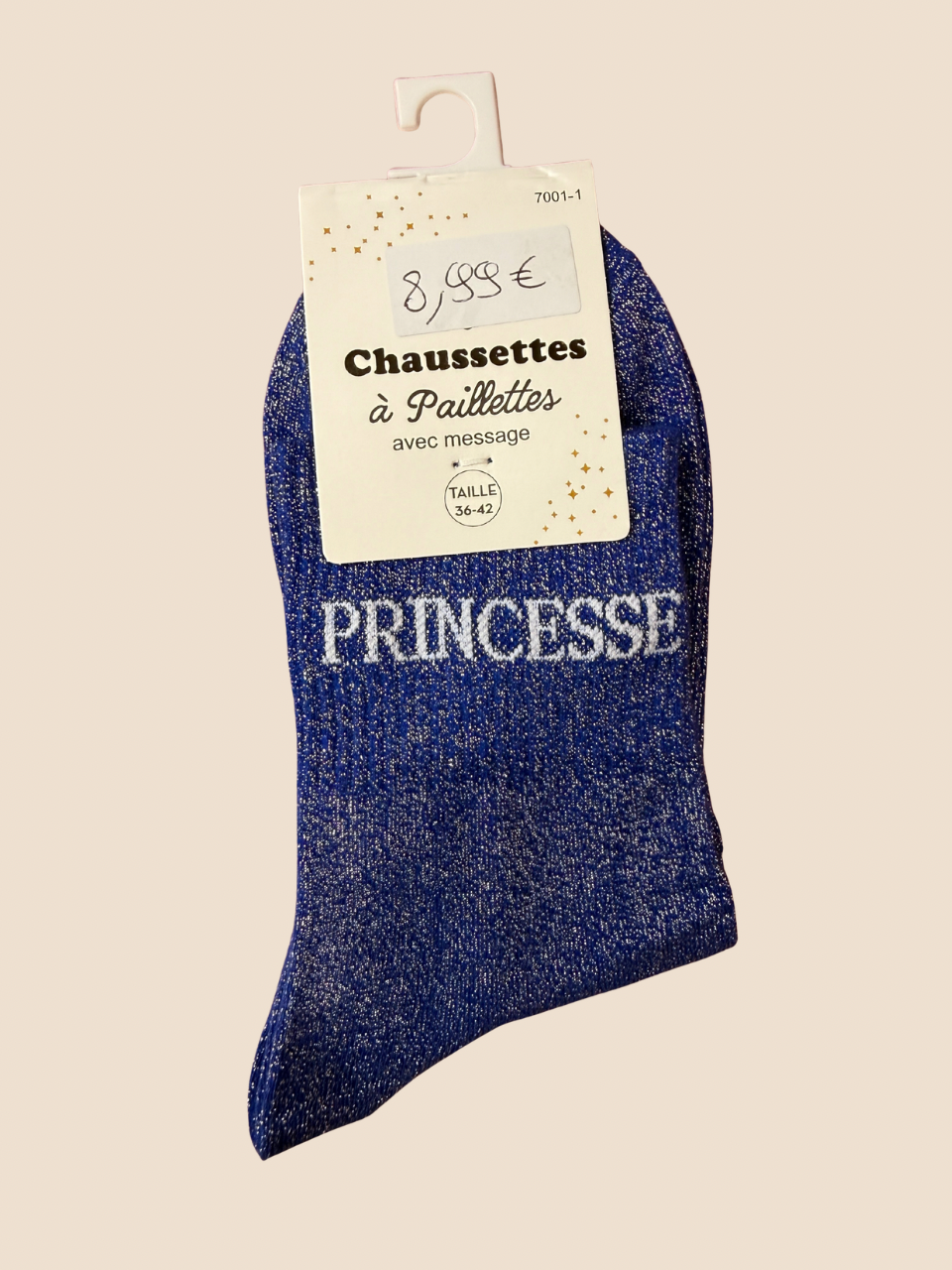 Chaussettes à paillettes Princesse (Plusieurs coloris)
