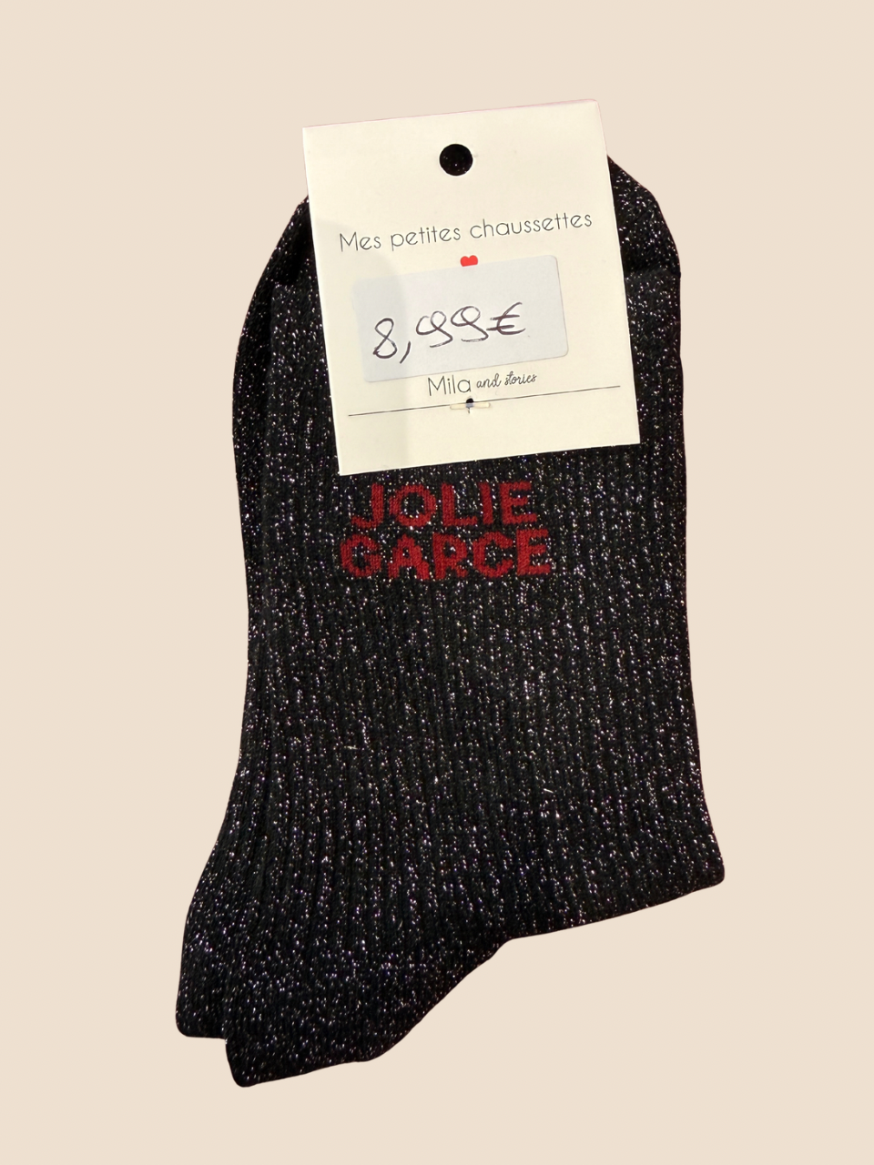 Chaussettes à paillettes Jolie Garce (Plusieurs coloris)