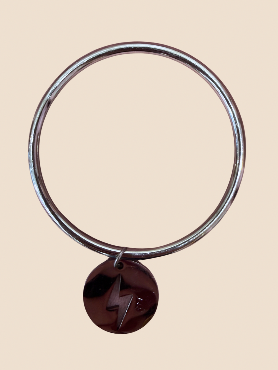 Jonc en acier inoxydable argenté (Plusieurs modèles)