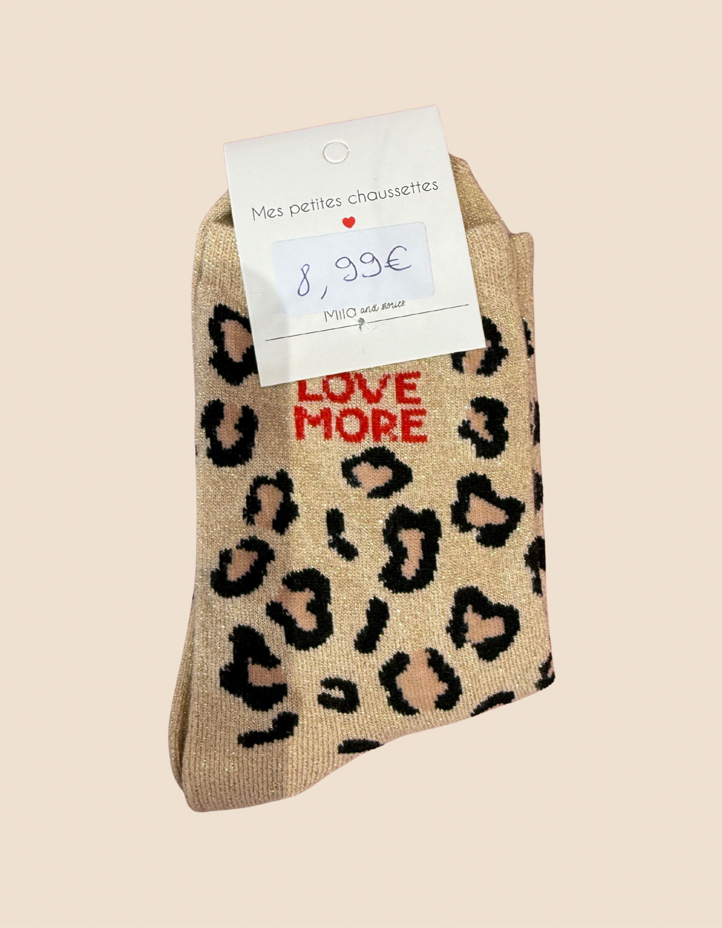 Chaussettes à paillettes Léopard (Plusieurs modèles)