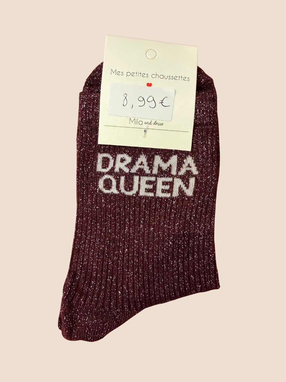 Chaussettes à paillettes DRAMA QUEEN (Plusieurs coloris)