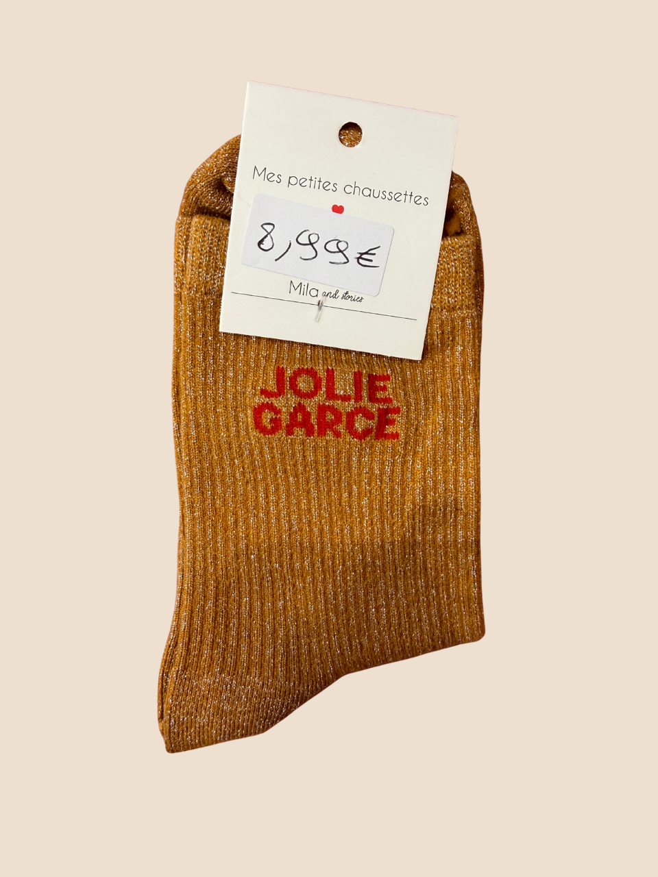 Chaussettes à paillettes Jolie Garce (Plusieurs coloris)