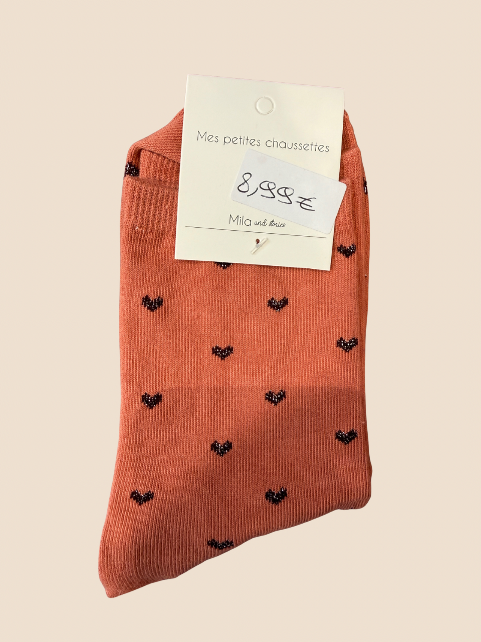 Chaussettes Petits cœurs (Plusieurs coloris)