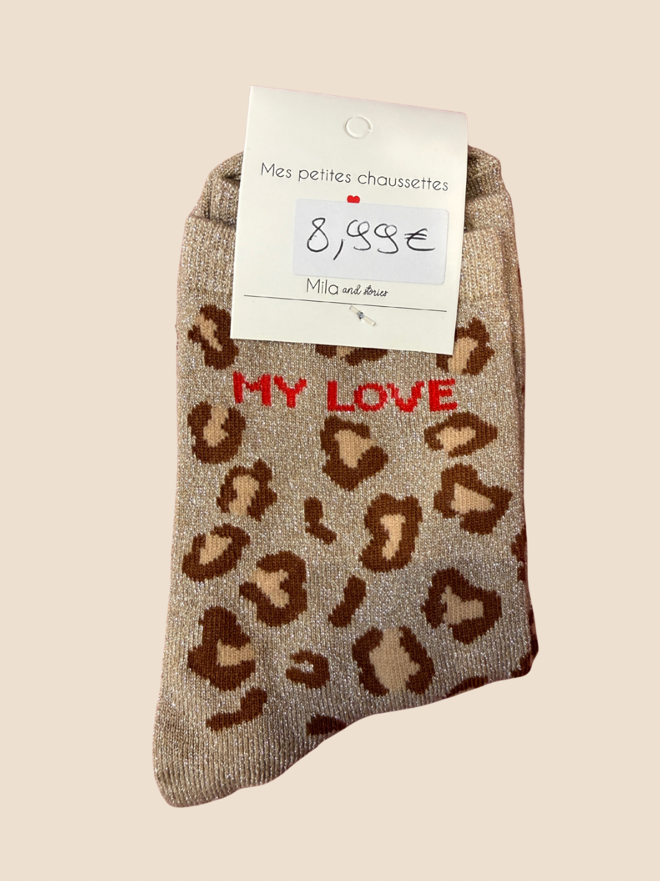 Chaussettes à paillettes Léopard (Plusieurs modèles)