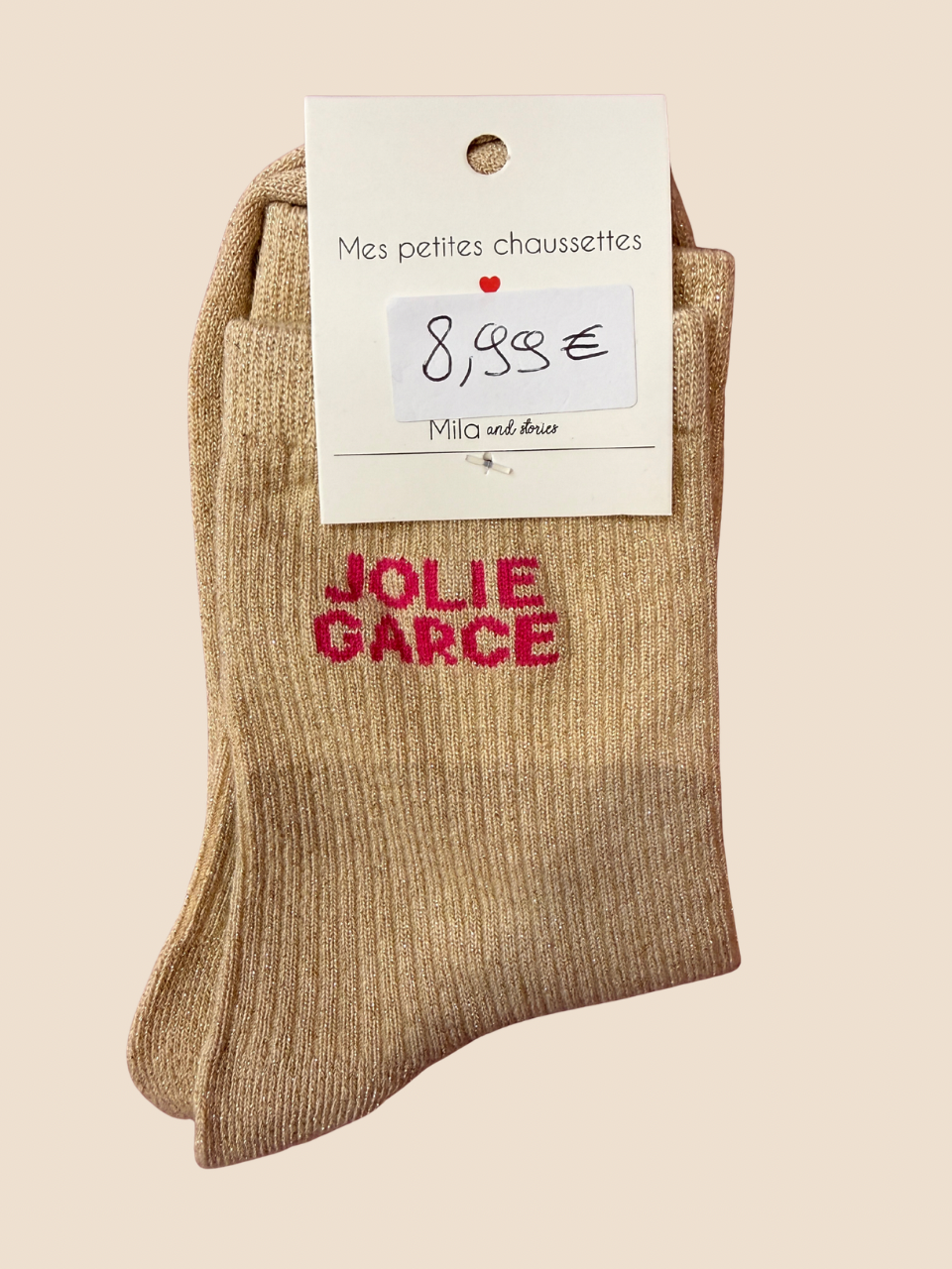 Chaussettes à paillettes Jolie Garce (Plusieurs coloris)