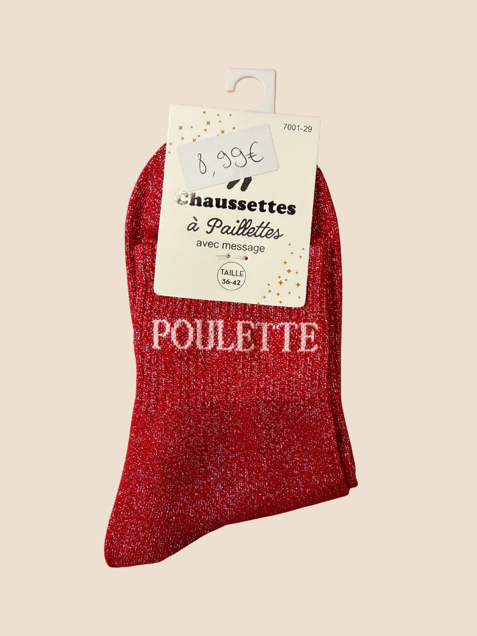 Chaussettes à paillettes Poulette (Plusieurs coloris)