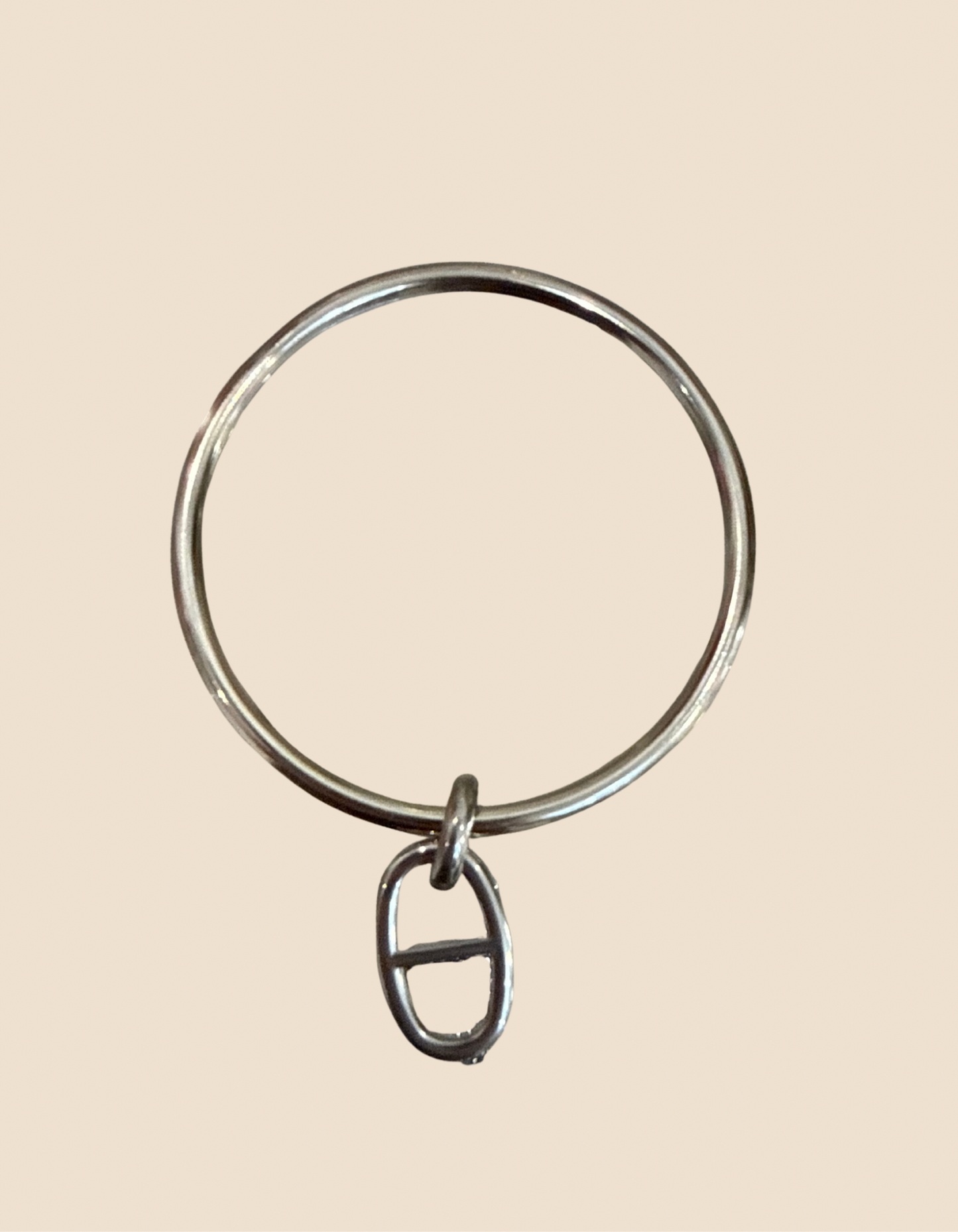 Jonc en acier inoxydable argenté (Plusieurs modèles)